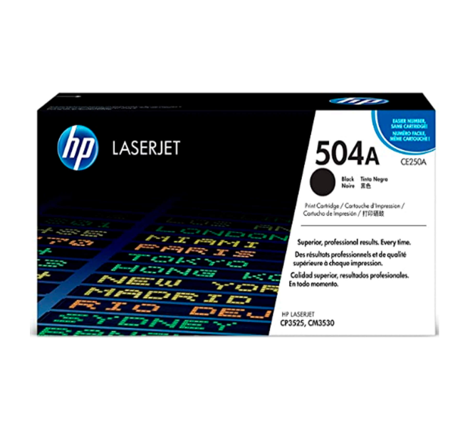 Toner Hp Lj 504A (CE250A) Negro 5,000 pag