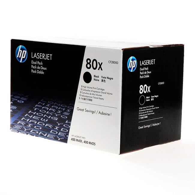Toner Hp Lj CF280XD (80XD) Dual Pack 6,900 Pag.