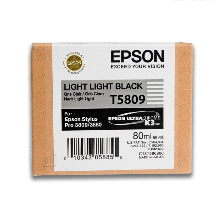 Tinta Epson T580900 Light Light Black (80ML)  720 Pag