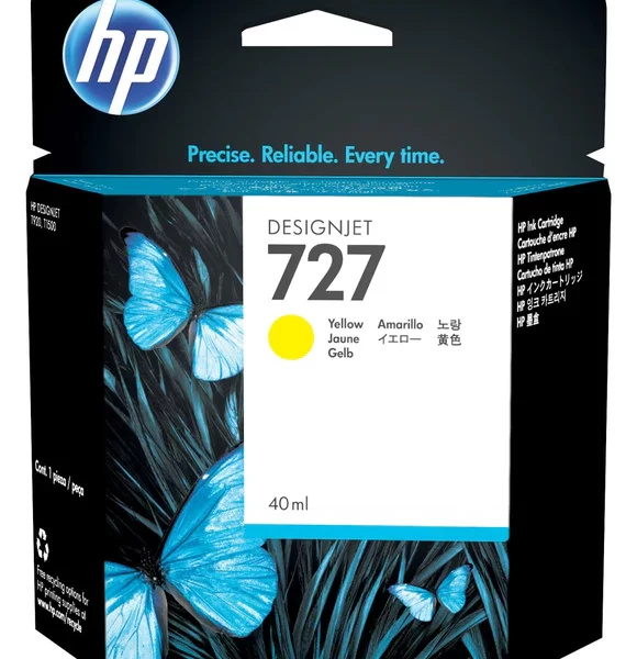 Tinta HP B3P15A (727) Yellow 40ML DesignJet T1500