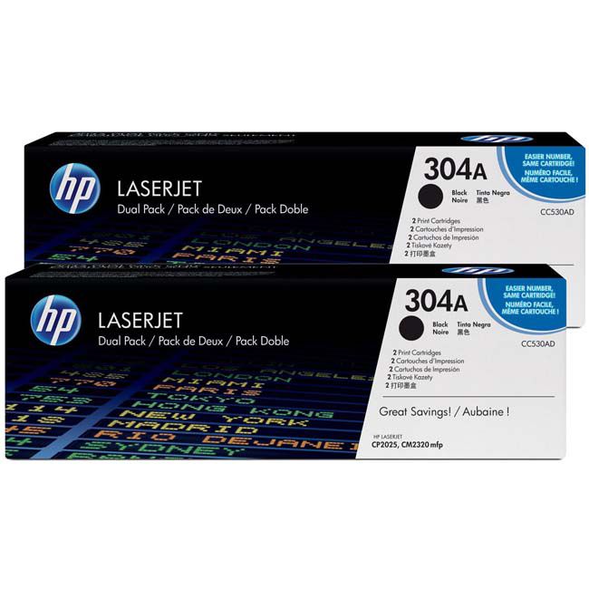 Toner Hp Lj 304AD (CC530AD) Negro 3,500 pag