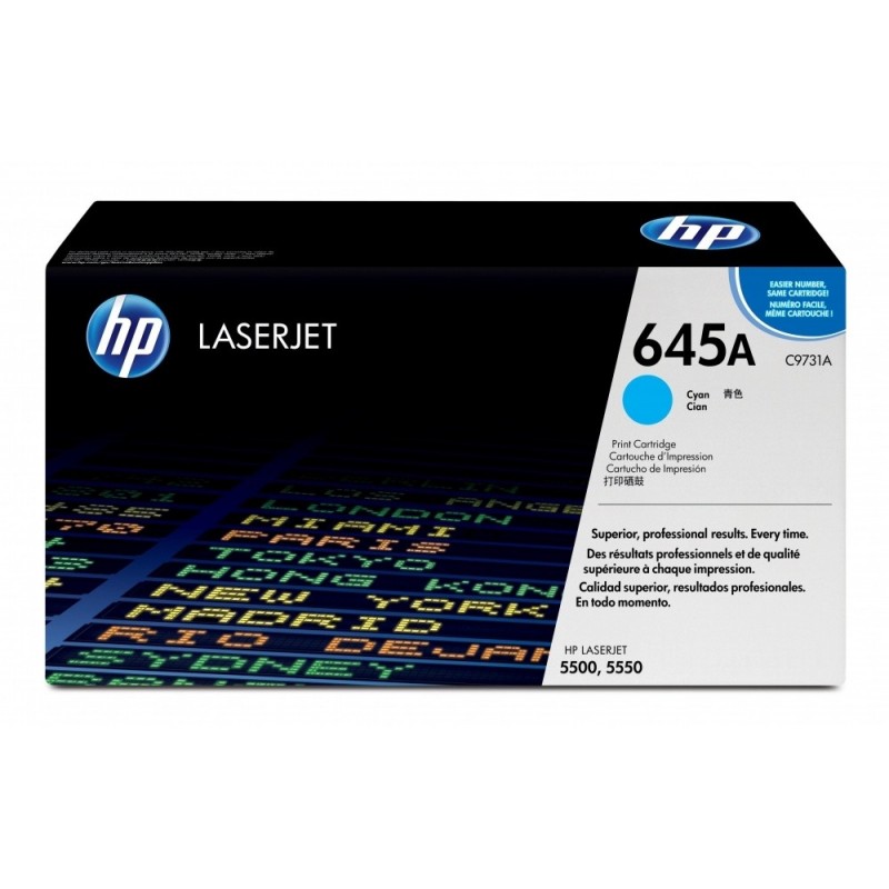 Toner Hp Lj 645A (C9731A) Cyan 12,000 pag