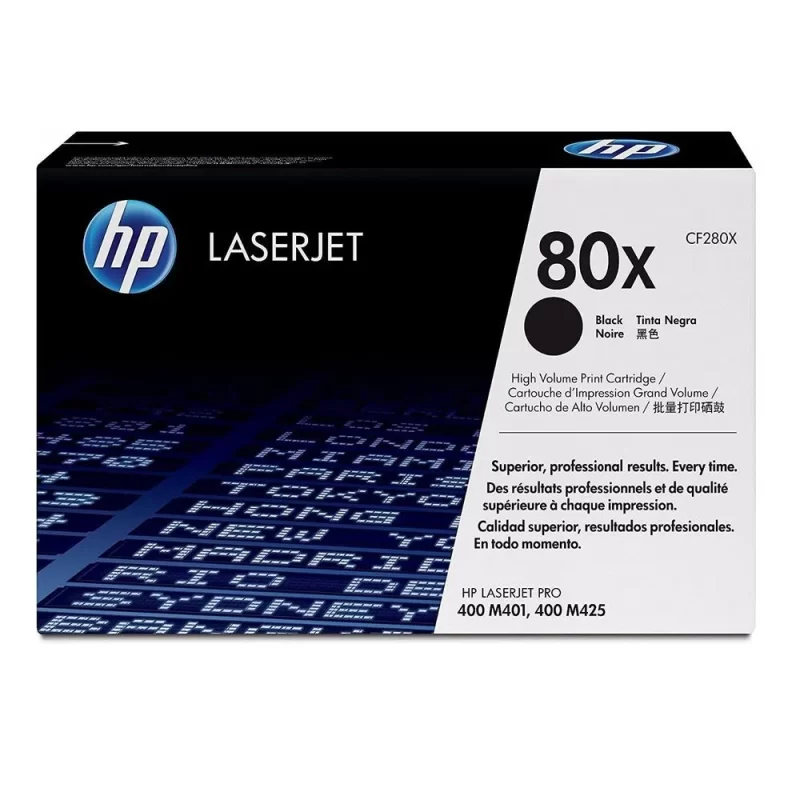 Toner Hp Lj CF280X (80X) Negro 6,900 Pag.