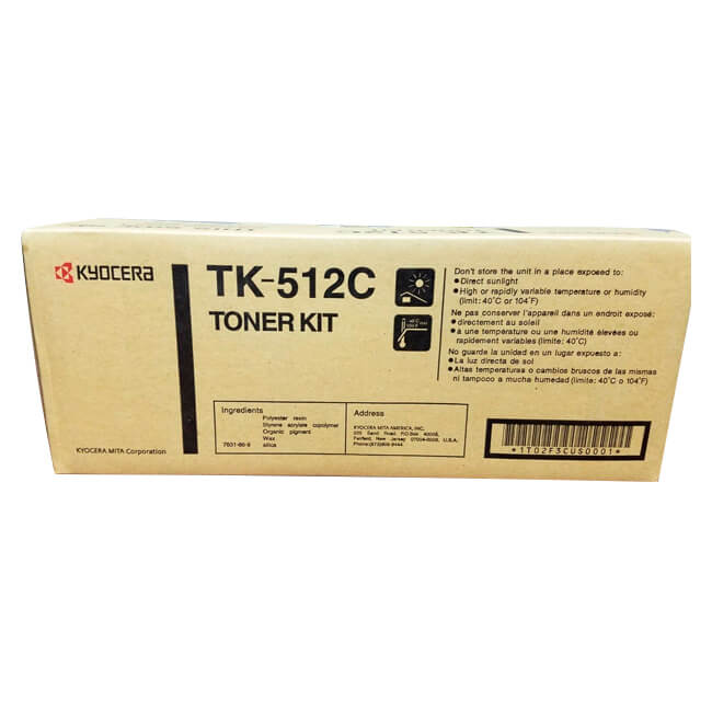 Tóner Kyocera TK-512C Cyan 8,000pag