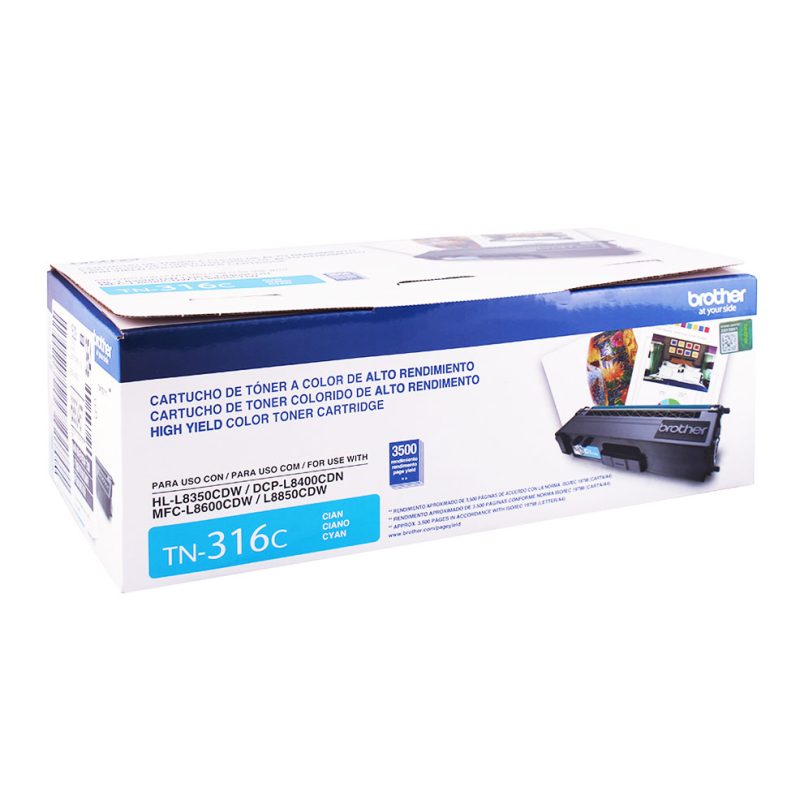 Toner Brother TN-316C cyan, rendimiento 3,500pg