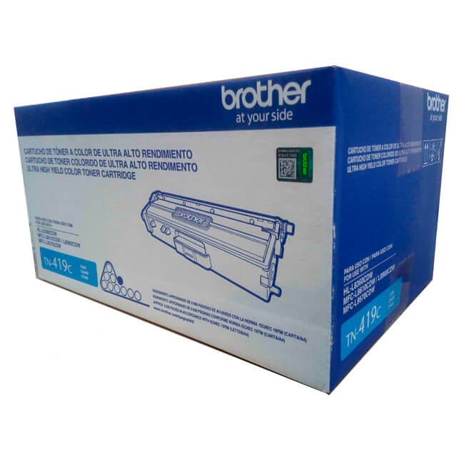 Toner Brother TN-419C  Cyan 9,000 paginas